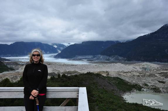 Mirante do glaciar Los Exploradores, no vale de mesmo nome, perto da Carretera Austral, região de Puerto Rio Tranquilo, no sul do Chile